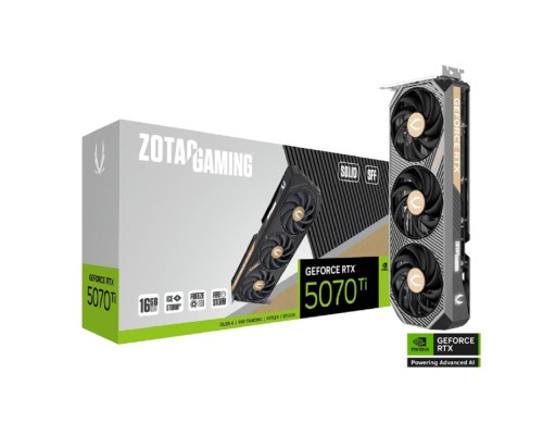 [Видеокарта] Видеокарта ZOTAC GAMING GeForce RTX 5070 Ti SOLID SFF 16GB GDDR7 256bit 3xDP/HDMI 3*FAN (ZT-B50710D3-10P) RTL