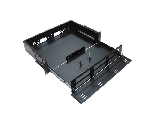 [Cabeus Аксессуары к монтажным шкафам] Cabeus ODF-19-6FP-48SC-S-BK-T Кросс оптический стоечный выдвижной, 19, до 48 портов SC(DLC), кассета - 2шт., черный