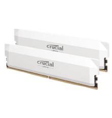 Crucial Pro Gaming by Micron DDR5-6400 64GB Kit (2x32GB) UDIMM CL40 White 1.35V CP2K32G64C40U5W