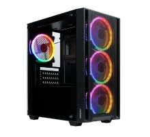 Ginzzu CL630 mATX FAN 4*12FRGB  передняя панель Сетка