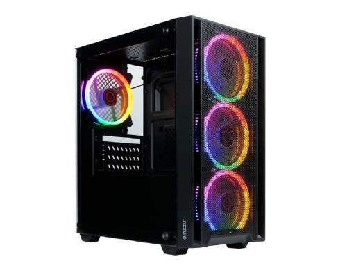 [корпус] Ginzzu CL630 mATX FAN 4*12FRGB  передняя панель Сетка