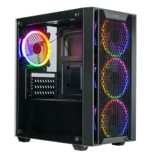 Ginzzu CL650 mATX FAN 4*12FRGB  передняя панель Решетка