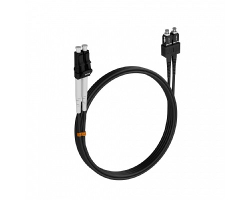 [Оптический кабель] Шнур оптический NTSS dpc LC/UPC-SC/UPC 50/125 3.0мм 3м черный LSZH (патч-корд)