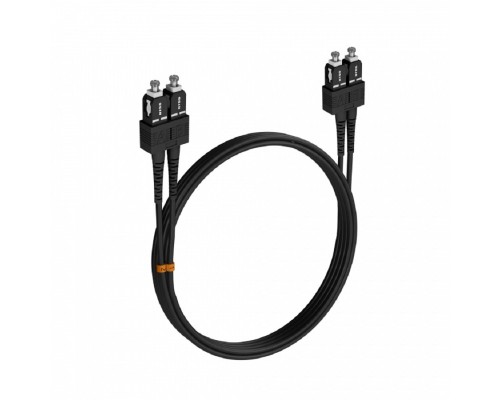 [Оптический кабель] Шнур оптический NTSS dpc SC/UPC-SC/UPC 50/125 3.0мм 10м черный LSZH (патч-корд)