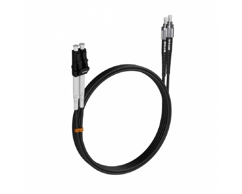 [Оптический кабель] Шнур оптический NTSS dpc LC/UPC-FC/UPC 9/125 3.0мм 3м черный LSZH (патч-корд)