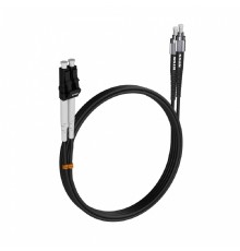 Шнур оптический NTSS dpc LC/UPC-FC/UPC 9/125 3.0мм 5м черный LSZH (патч-корд)