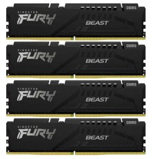 Kingston 64GB 5600MT/s DDR5 CL40 DIMM (Kit of 4) FURY Beast Black XMP KF556C40BBK4-64