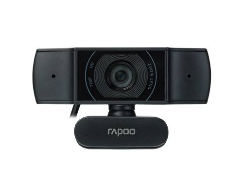 [Web - камеры Rapoo] Веб-Камера, Rapoo, C200, USB 2.0, 1280*720/640*480, 2.0Mpx, Микрофон, Крепление: зажим, Чёрный