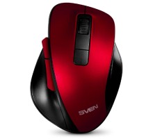 Беспроводная мышь RX-525SW красная  (бесшумн. кл., 5+1кл. 600-1400DPI, Soft-touch, блист.)