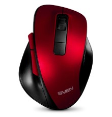 Беспроводная мышь RX-525SW красная  (бесшумн. кл., 5+1кл. 600-1400DPI, Soft-touch, блист.)