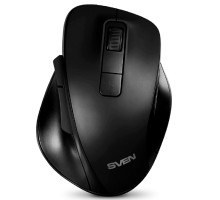 Беспроводная мышь RX-525SW чёрная (бесшумн. кл., 5+1кл. 600-1400DPI, Soft-touch, блист.)