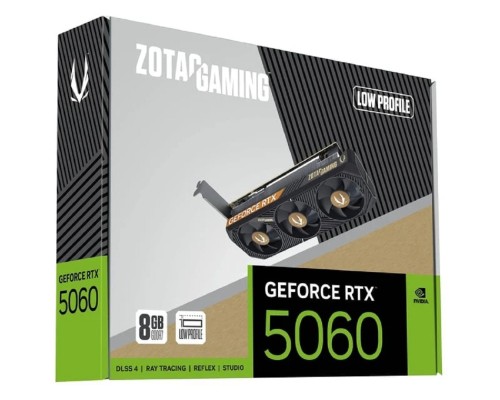 [Видеокарта] Видеокарта Zotac RTX5060 LOW PROFILE 8GB GDDR7 128bit 2xDP HDMI 3FAN LP LITE PACK