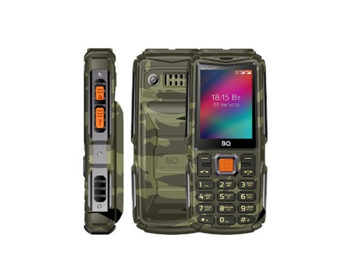 [Мобильный телефон] BQ 2410L Tank Power 4G Camouflage+Gunmetal