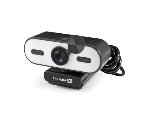 [веб камеры ] ExeGate eStudio EW-722 2K AF (5Мп, 2560х1440, 1440P, 30fps, автоматический фокус, подсветка, защитная шторка, 4-линзовый объектив