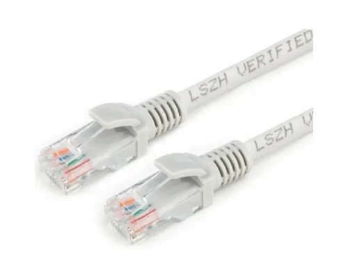 [Коммутационный шнур] Cablexpert Патч-корд LSZH медный UTP кат.5e,1м, литой, многожильный (серый) PP31-1M]