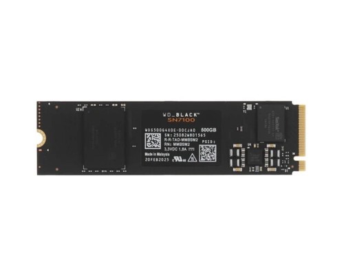 [накопитель] WD SSD Black SN7100, 500GB, M.2(22x80mm), NVMe, PCIe 4.0 x4, TLC, WDS500G4X0E
