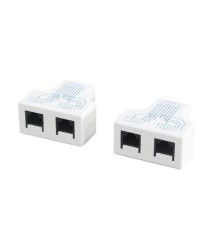 5bites Разветвитель (сплиттер) LAU55-04W RJ45 M / 2*RJ45 F / UTP / 100MB / 2ШТ
