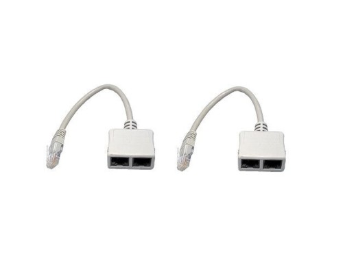 [Монтажное оборудование] 5bites Разветвитель (сплиттер) LAU55-05W RJ45 M / 2*RJ45 F / UTP / 100MB / 2ШТ