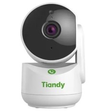 Tiandy TC-H332A Spec:I2W/WIFI/Eu/4mm компактная поворотная домашняя, 3Мп, 2304х1296@20к/c, DWDR, цвет: 0.02лк, S+265, H.265(HP), S+264, H.264(HP, MP, BP), объектив 4мм, встроенные микрофон и динамик, 