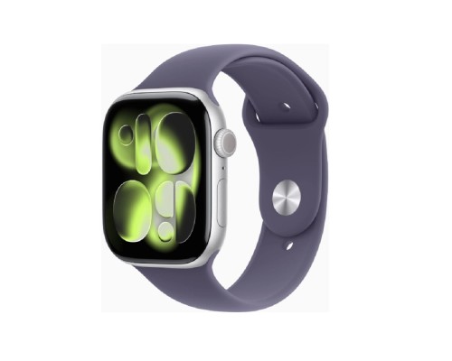 [Умные часы] Apple Watch Series 11 46mm Silver Aluminium Case with Purple Fog Sport Band - M/L (MEVA4ZP/A)