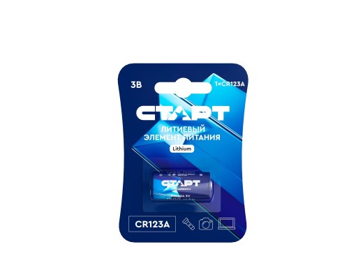 [Батарейки] СТАРТ CR 123А 1500мАч Blue – 20/200 (1 шт. в уп-ке) {03187}