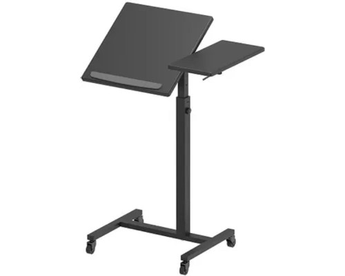 [Крепежи для проекторов] Kromax OMEGA-10 black,Стол-трансформер для ноутбука, проектора на колёсах, max 15 кг.