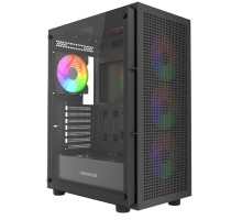 Powercase Mistral EA17, Tempered Glass, 4x 120mm ARGB PWM Fan, чёрный, ATX  (CMAEA17-A4)