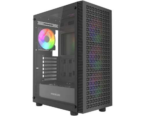 [Корпус] Powercase Mistral EA18, Tempered Glass, 4x 120mm ARGB PWM Fan, чёрный, ATX  (CMAEA18-A4)