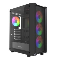 Powercase Mistral EA19, Tempered Glass, 4x 120mm ARGB PWM Fan, чёрный, ATX  (CMAEA19-A4)