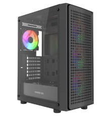 Powercase Mistral EA20, Tempered Glass, 4x 120mm FRGB Fan, чёрный, ATX  (CMAEA20-L4)