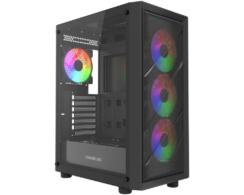[Корпус] Powercase Mistral EA21, Tempered Glass, 4x 120mm FRGB Fan, чёрный, ATX  (CMAEA21-L4)