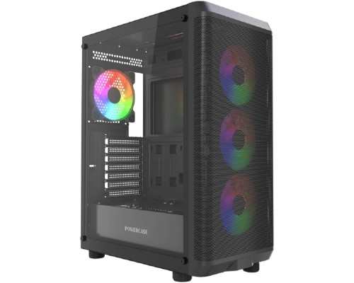 [Корпус] Powercase Mistral EA22, Tempered Glass, 4x 120mm FRGB Fan, чёрный, ATX  (CMAEA22-L4)