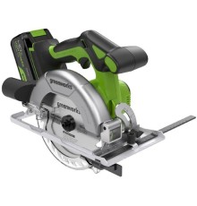 Greenworks GD24CS165 Дисковая пила 24V,б/щет,165х20мм, 4800 об/мин, рез 57мм,1х4Ач,ЗУ,кор [1501607CUB]