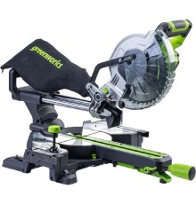 Greenworks GD24MS216 Торцовочная пила, 24V, б/щ, 4800 об/мин, 216х30мм,рез 65х310мм,1х4Ач,ЗУ [1501707UB]