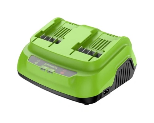 [Аккумуляторы и зарядные устройства] Greenworks G24X2C8 Ультрабыстрое двойное зарядное устройство , 24V, 8A [2958807]