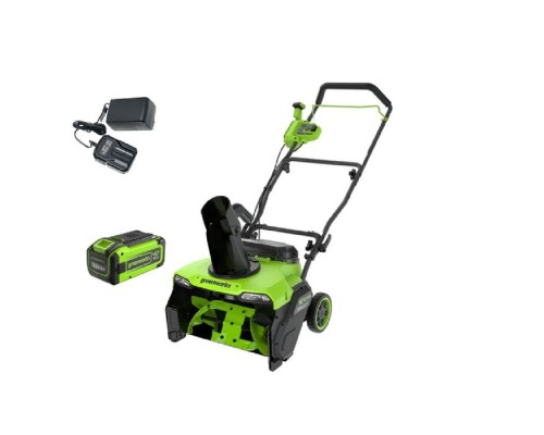 [Снегоуборочная техника] Greenworks GD40STX2 Снегоуборщик аккумуляторный, 40V, 51 см, с 1хАКБ 8 Ач и ЗУ [2603407UH]