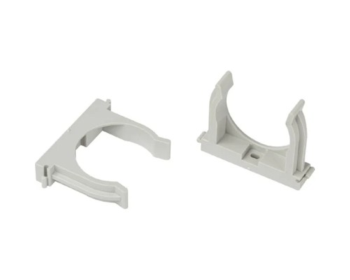 [ЭРА Изделия монтажные для пластиковых и металличес] Эра Б0062104 Крепеж-клипса CLIP-20-G-MP для трубы прямой монтаж серая d20 мм (упаковка 100шт)