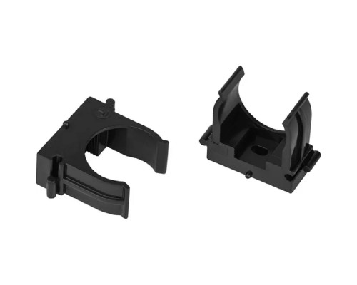 [ЭРА Изделия монтажные для пластиковых и металличес] Эра Б0062030 Крепеж-клипса CLIP-20-B-MP для трубы прямой монтаж черная d20 мм ( упаковка 100 шт)