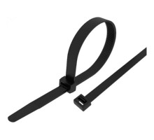 Rexant (87-0201) Стяжка нейлоновая морозостойкая 200x3,6мм, черная (100 шт/уп)