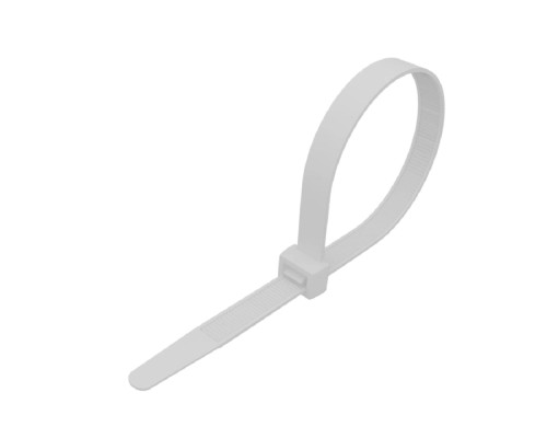 [Стяжки, крепежные материалы, маркеры] Rexant (87-0250) Стяжка нейлоновая морозостойкая 250x3,6мм, белая (100 шт/уп)