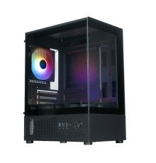 Корпус XASTRA Q300M 3ARGB-C6 Black mATX/Aquarium/Screewless/ 3x120mm ARGB PWM FM fans/Argb+PWM HUB 6port/ Q300M-3FM12A-C6