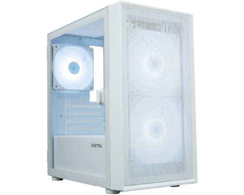 [Корпуса] Корпус XASTRA  A305M 3ARGB White mATX/Mesh/ tempered glass / 2x140mm + 1x120mm ARGB PWM FC fans/ Door/  A305M-2FC14A-1FC12A-D-WH