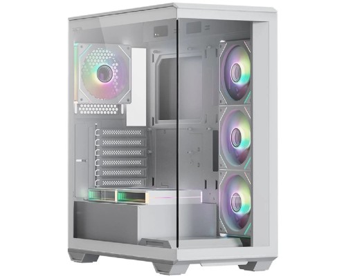 [Корпуса] Корпус XASTRA Q600 6ARGB-C10-UC White ATX/Aquarium/Screewless/6x120mm ARGB PWM FM fans/Argb+PWM HUB 10port/ Type-C/ Q600-6FM12A-C10-UC-WH