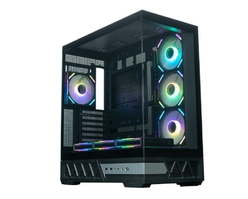 [Корпуса] Корпус XASTRA Q700 7ARGB-FS-C10-UC Black ATX/Aquarium/Screewless/7x120mm ARGB PWM Daisy Chain FS fans/Argb+PWM HUB 10port/Type C / Q700-7FS12A-C10-UC