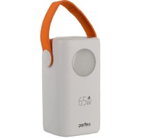 Perfeo Powerbank MOON 65W 40000 mAh/LED дисплей/PD+QC 3.0/2Type-C/2 USB/,max 65W/White