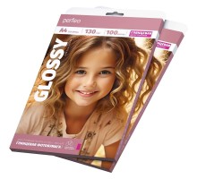 Perfeo фотобумага А4 130 г/м2 глянцевая 100л (PF-GLA4-130/100) (G18)