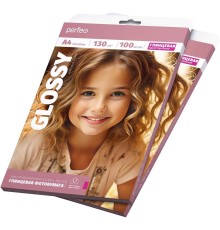 Perfeo фотобумага А4 130 г/м2 глянцевая 100л (PF-GLA4-130/100) (G18)