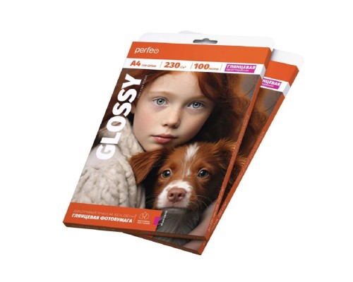 [фотобумага] Perfeo фотобумага А4 230 г/м2 глянцевая 100л (PF-GLA4-230/100) (G14)