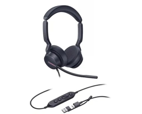 [VoIP-телефон] Гарнитура проводная/ Yealink UH46 Dual UC USB-C/A [1308183]