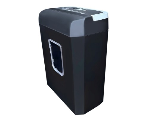 [CACTUS Уничтожители документов] Шредер Cactus CS-SH-C2 черный (секр.P-4) фрагменты 8лист. 13лтр. скрепки скобы пл.карты